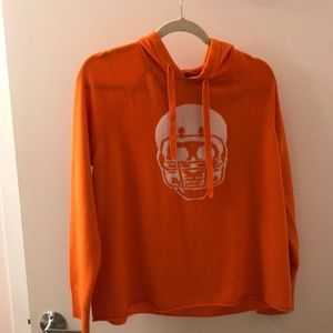 Skull Cashmere Football Skull Hoodie